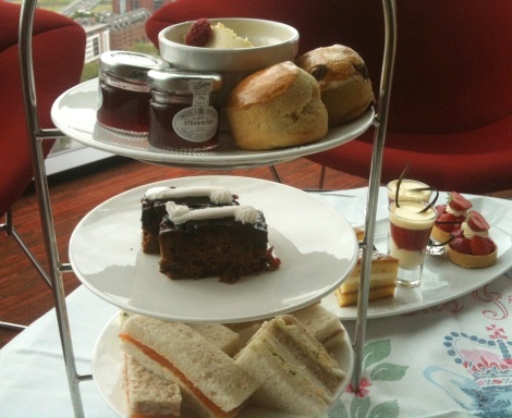 Jubilee Afternoon Tea Cloud 23 Skyline Bar Hilton Manchester Deansgate Mancunian Matters