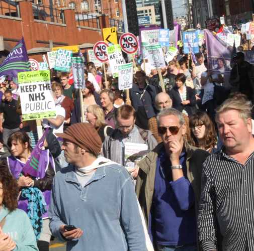 Anti-cuts protesters question effectiveness of Manchester Conservative ...