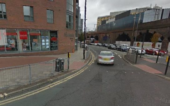 Cyclist rushed to hospital after smash with car in Salford