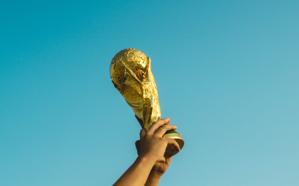 The World Cup trophy