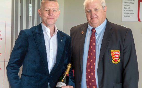 John Mulholland (left) is honoured as RFU Volunteer of the Year finalist for his work promoting grassroots rugby in East London
