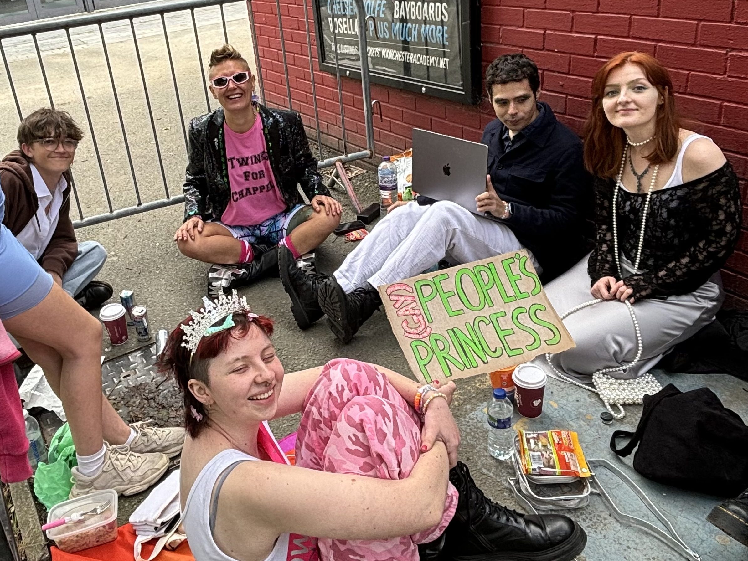 Fans in line for Chappell Roan at the Manchester Academy - Image by Jordan Edwards for MM. 