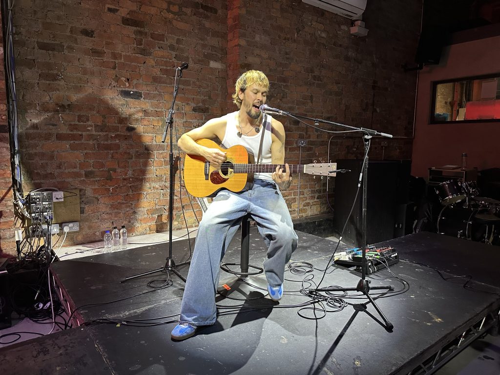 Justin Nozuka performs at Off the Square in Northern Quarter