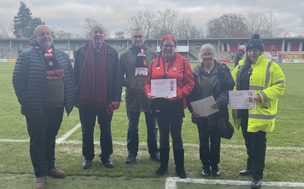 Graham Stringer and FC United volunteers